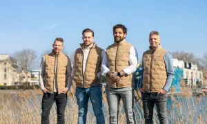 Teamfoto van collega's